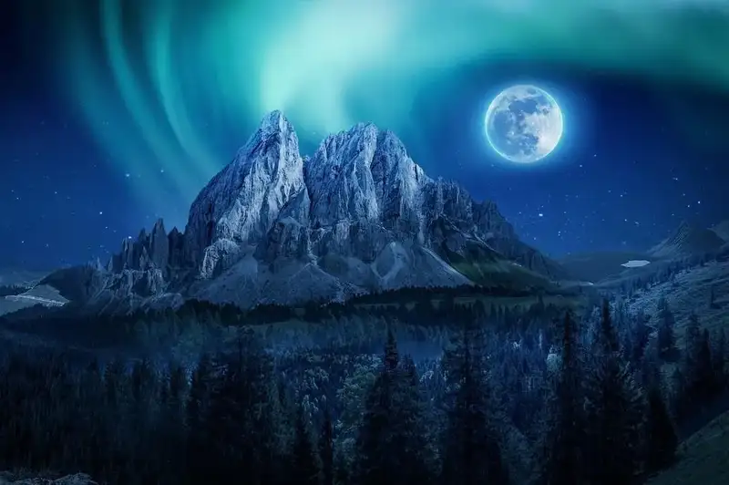 Aurora Boreal em Yellowknife (Inverno)