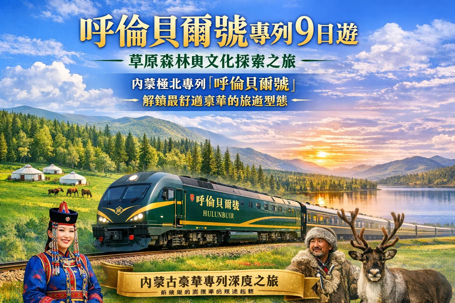 呼伦贝尔号专列9日游 草原森林与文化探索之旅