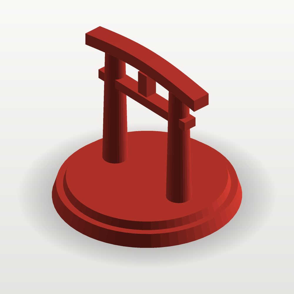 日本鸟居 3D列印纪念摆件