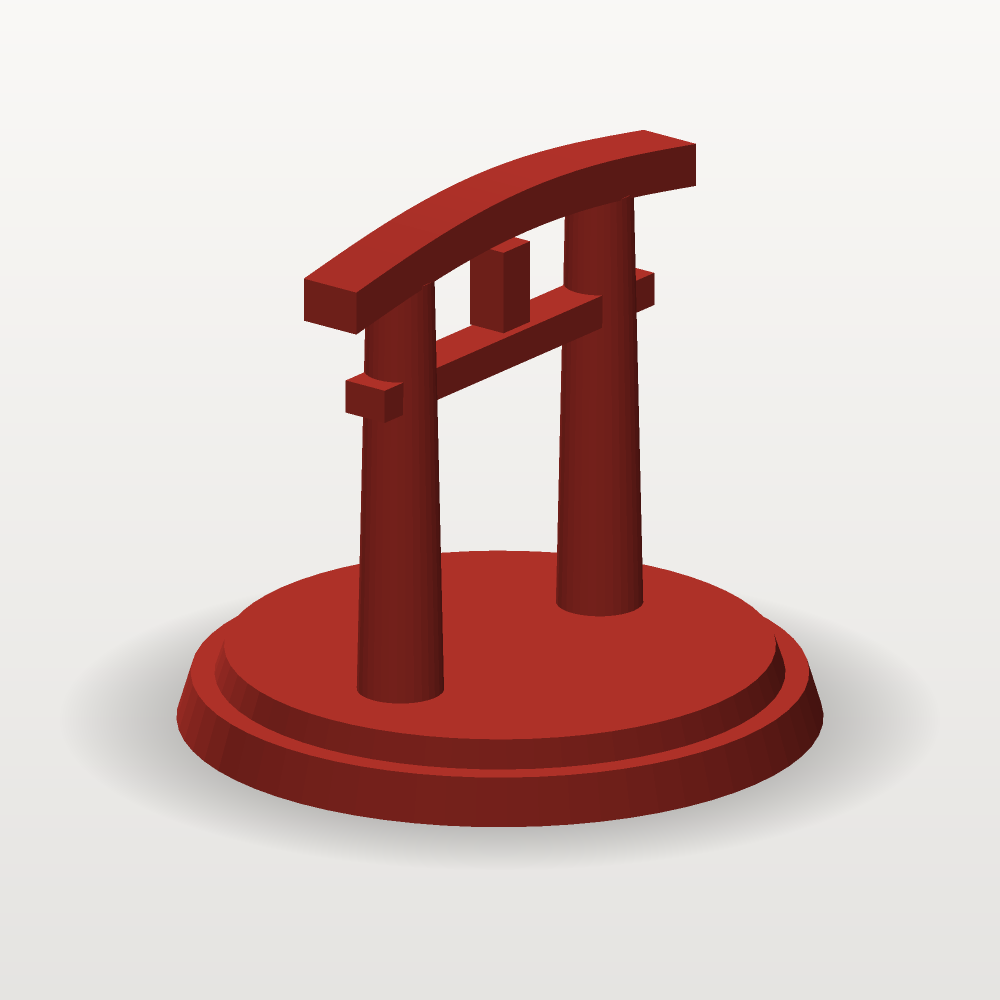 日本鸟居 3D列印纪念摆件